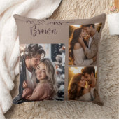 Mr & Mrs Personalized Photo Throw Pillow Kussen (Deken)