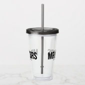 Mr. & Mrs. Personalized Wedding Favor Acryl Drinkbeker (Rechts)