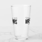 Mr. & Mrs. Personalized Wedding Favor Glas (Links)