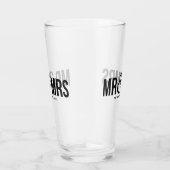 Mr. & Mrs. Personalized Wedding Favor Glas (Rechts)