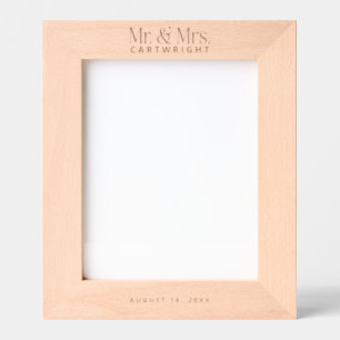 Mr. Mrs. Personalized Wedding Gegraveerde Lijstjes
