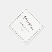 Mr. & Mrs. Personalized Wedding Napkins Servet (Hoek)