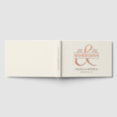 Mr. Mrs. Photo Beige Elegant Wedding Roos Gold Gastenboek (Volledig)