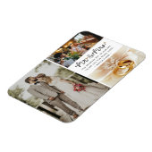 Mr. Mrs. Photo Collage Bruiloft Dank u Magneet (Linkerzijde)