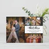 Mr. Mrs. Photo Wedding Dank u kaart (Staand voorkant)