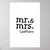 Mr & Mrs Poster (Voorkant)