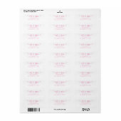 Mr & Mrs Return Address Label (Full Sheet)