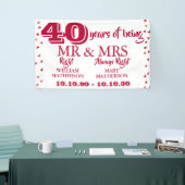 Mr. Mrs. Right Fun 40e Jubileum Ruby Hearts Spandoek (Beurs)