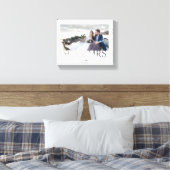 Mr & Mrs romantic love koppels bruiloft Canvas Afdruk (Insitu (Slaapkamer))