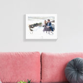Mr & Mrs romantic love koppels bruiloft Canvas Afdruk (Insitu (Woonkamer))