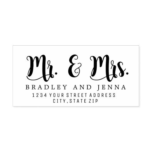Mr & Mrs Rubber Stempel (Afrduk)