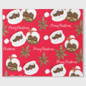 Mr & Mrs Santa Claus Gift Wrap Cadeaupapier (Vlak)