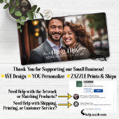 Mr. Mrs Script Hartpijlen Pas getrouwd Bureaumat