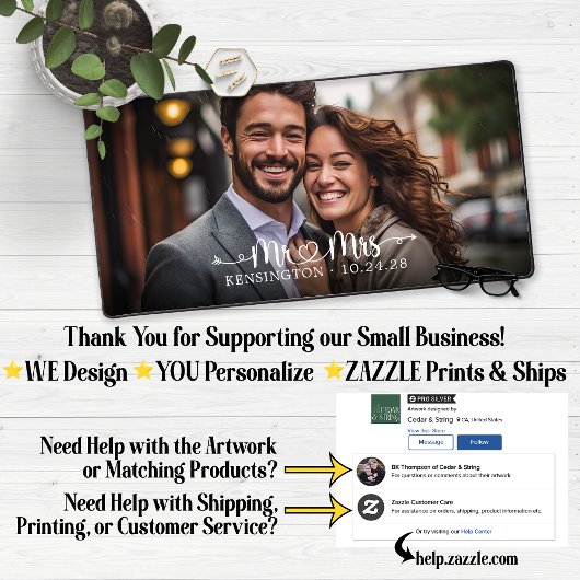 Mr. Mrs Script Hartpijlen Pas getrouwd Bureaumat