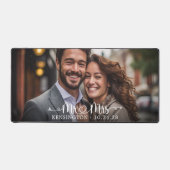 Mr. Mrs Script Hartpijlen Pas getrouwd Bureaumat (Voorkant)