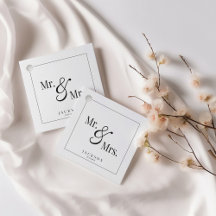 Mr & Mrs Scripty Black & White