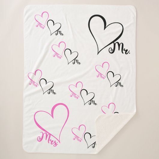 Mr. & Mrs. Sherpa Blanket Sherpa Deken (Voorkant)