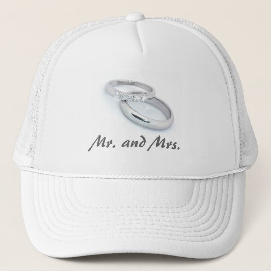 Mr. & Mrs./Silver Wedding Bands Trucker Pet (Voorkant)