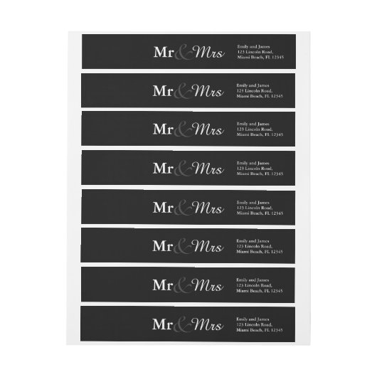 Mr&Mrs Simple Elegant Typography Wedding (Vel)