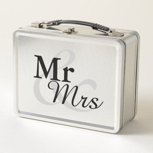 Mr&Mrs Simple Elegant Typography Wedding Favor (Voorkant)