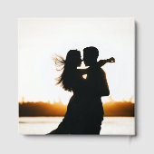 Mr Mrs Simple Gold Foil White Script Wedding Gastenboek (Achterkant)