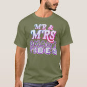 Mr. & Mrs Smart Vibes Stylish Basic Dark T-Shirt (Voorkant)
