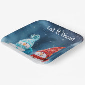 Mr & Mrs Snowman Custom Paper Borden Papieren Bordje (Gebogen)