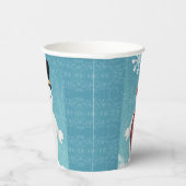 Mr&Mrs Snowman en hun familie met Kerstmis Papieren Bekers (Rechts)