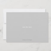 MR & MRS sparen de datumUitnodiging Save The Date (Achterkant)