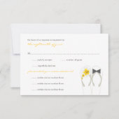 Mr & Mrs Summer Teenslippers Beach Wedding RSVP Ca (Voorkant)