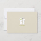 Mr & Mrs Summer Teenslippers Beach Wedding RSVP Ca (Achterkant)