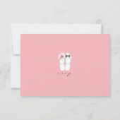 Mr & Mrs Summer Teenslippers Beach Wedding RSVP Ca Kaartje (Achterkant)