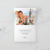 Mr & Mrs Teenslippers Blue Hibiscus Beach bruiloft Bedankkaart (Binnen)