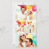 Mr & Mrs Teenslippers Daisies Beach Wedding Photo Save The Date (Achterkant)