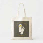 Mr & Mrs Teenslippers Hibiscus Beach Wedding Bag Tote Bag (Voorkant)