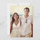 Mr & Mrs Teenslippers Hibiscus Beach Wedding Photo Save The Date (Achterkant)