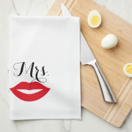 Mr & Mrs. To Be Mustache & Lips Party Hostess Theedoek