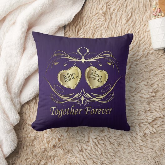 Mr & Mrs Together Forever | Personaliseren Kussen (Deken)