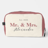 Mr & Mrs Toiletry Bag voor Paar (Roze: B77072) Toilettasje (Voorkant)