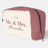 Mr & Mrs Toiletry Bag voor Paar (Roze: B77072) Toilettasje (Rechterhoek)