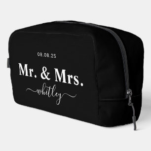 Mr & Mrs Toilettas voor koppel (zwart) Toilettasje