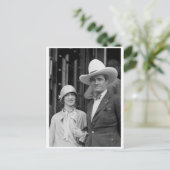 Mr. & Mrs Tom Mix Briefkaart (Staand voorkant)