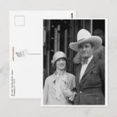 Mr. & Mrs Tom Mix Briefkaart (Voorkant / Achterkant)