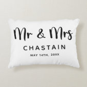 Mr. & Mrs. | Trouwen Accent Kussen (Voorkant)