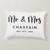 Mr. & Mrs. | Trouwen Accent Kussen (Achterkant)