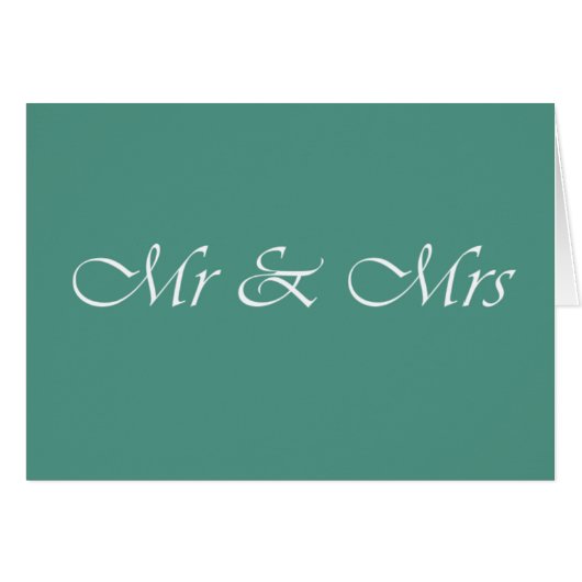 Mr & Mrs Typografie (Voorkant Horizontaal)