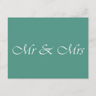 Mr & Mrs Typografie Briefkaart