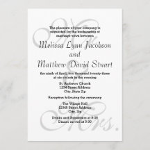 Mr. & Mrs. - Uitnodiging tot bruiloft en ontvangst