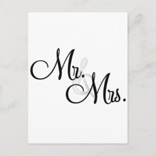 Mr & Mrs Unieke items Briefkaart