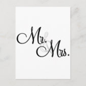 Mr & Mrs Unieke items Briefkaart (Voorkant)